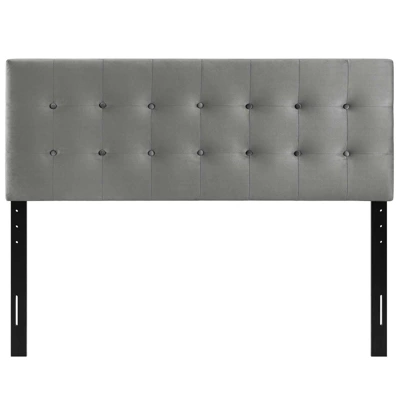 Emily Queen Biscuit Tufted Performance Velvet Headboard - Modway 2 Emily Queen Biscuit Tufted Performance Velvet Headboard - Modway - Image 2