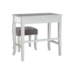 Harper Vanity Set Silver - Linon -DreamNest Store GUEST 1384364d 6c39 4d36 a2ad 159d254b83fc