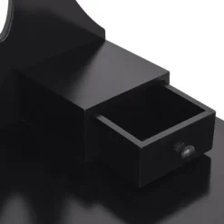 Tangkula Mirrored Dressing Table Wooden Vanity Makeup Unit W/ Cushioned Stool -DreamNest Store GUEST 138ddb5c a953 4c2d 866e 0b1eaf8d25b9