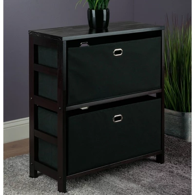 3pc Torino Set Storage Shelf With Baskets - Winsome 5 3pc Torino Set Storage Shelf With Baskets - Winsome - Image 5