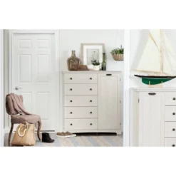 Avilla Door Chest With 5 Drawers Oak - South Shore -DreamNest Store GUEST 1413f846 7515 4318 8999 cb24afcc0bf0