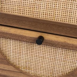 Arina Natural Rattan 20.87'' H X 15.75'' W X 15.75'' D Queen Size 2 Drawer Nightstand With Storage - The Pop Maison -DreamNest Store GUEST 14e1b039 0123 418e ae0d f5df36cb5512