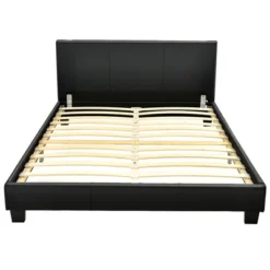 Costway Queen Upholstered Platform Bed Frame With Linen/PU Headboard Wood Slat Gray/Black -DreamNest Store GUEST 15d74af5 cbc6 418d b83e 0ed01ff3f6ee