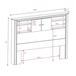 Queen Kallisto Bookcase Headboard With Doors Black - Prepac 7 Queen Kallisto Bookcase Headboard With Doors Black - Prepac -DreamNest Store GUEST 15f0389b d8f1 43c0 8ac4 2c81aa1a42eb