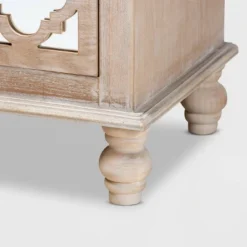 Celia Wood And Mirror 2 Drawer Quatrefoil Nightstand Natural - Baxton Studio 11 Celia Wood And Mirror 2 Drawer Quatrefoil Nightstand Natural - Baxton Studio -DreamNest Store GUEST 16366cde 5db1 48bb b55f 5115f39eaae1