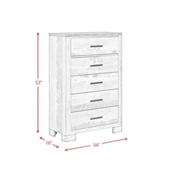 Adam 5 Drawer Chest Gray - Picket House Furnishings -DreamNest Store GUEST 168d697d 848b 4266 b5f4 17efdf5308bc