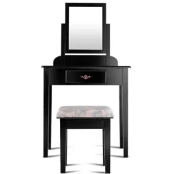 Costway Makeup Desk Vanity Dressing Table Square Stool 1 Large Black 13 Costway Makeup Desk Vanity Dressing Table Square Stool 1 Large Black -DreamNest Store GUEST 16990217 8f45 4e8a 9795 b7b1076a631c