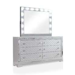 5pc Tenaya Bedroom Set Silver/Gray - HOMES: Inside + Out -DreamNest Store GUEST 16a2fced 82a0 403b bd9d b9b8638575ab