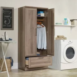 Homeplus Wardrobe Salt Oak - Sauder -DreamNest Store GUEST 1746a73b 59bd 4744 8f63 c3f4db1b0716