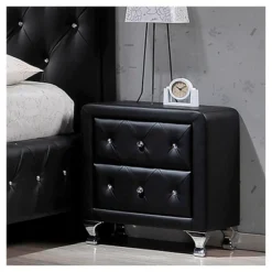 Stella Crystal Modern Nightstand - Baxton Studio 7 Stella Crystal Modern Nightstand - Baxton Studio -DreamNest Store GUEST 1759f25a 8a6b 40aa 8103 eb39883e5a40