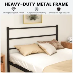 Costway Twin Metal Bed Frame Mattress Foundation No Box Spring Needed -DreamNest Store GUEST 177bb62d 79c9 4b2b a020 b172dccd6380