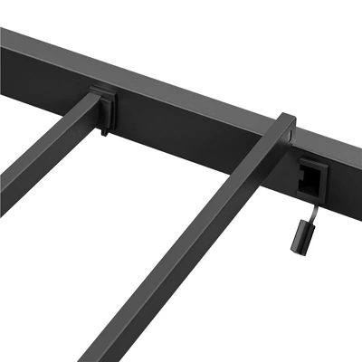 Yaheetech Rustic Metal Platform Bed With Wooden Headboard And Footboard 6 Yaheetech Rustic Metal Platform Bed With Wooden Headboard And Footboard - Image 6