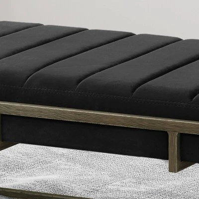Magdalene Modern Velvet Ottoman Bench - Christopher Knight Home 3 Magdalene Modern Velvet Ottoman Bench - Christopher Knight Home - Image 3