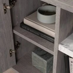 East Rock Contemporary Nightstand Ashen Oak - Sauder -DreamNest Store GUEST 18c6625d 9600 4086 b265 4c7b7ae2be16