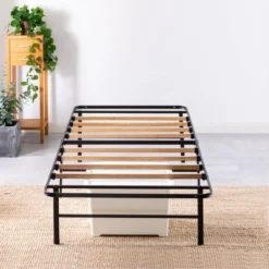 14" SmartBase Essential Mattress Foundation Bed With Bamboo Slats Black - Zinus -DreamNest Store GUEST 192f5d6e 897f 4df8 b77b e9ab262dbb52