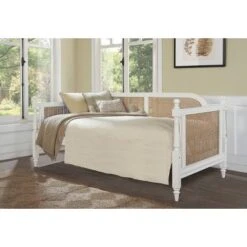 Twin Melanie Upholstered Daybed White Fabric - Hillsdale Furniture