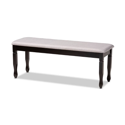 Corey Fabric Upholstered And Wood Dining Bench - Baxton Studio 8 Corey Fabric Upholstered And Wood Dining Bench - Baxton Studio - Image 8
