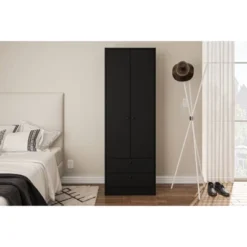 Denmark 2 Door And 2 Drawer Wardrobe - Polifurniture -DreamNest Store GUEST 19f37f30 4e54 4970 8413 4def1fd3c33e