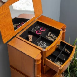 Marie Jewelry Armoire Oak - Powell Company -DreamNest Store GUEST 1a76cec4 9264 4758 ac56 07ff79f97986