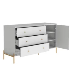 Set Of 2 Jasper 3 Sideboard Drawer Dresser And 3 Classic Drawer Dresser - Manhattan Comfort -DreamNest Store GUEST 1a8fa614 4cf5 47c8 a4b9 823e49987cb1