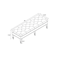 62" Isabelle Bench - Linon -DreamNest Store GUEST 1abd2f36 69e7 4ae3 8e7a cfd5e9438085