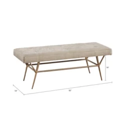 Tinsley Accent Bench Light Tan - Martha Stewart 13 Tinsley Accent Bench Light Tan - Martha Stewart -DreamNest Store GUEST 1b0792a4 7ee2 4130 979f 7da6985b747e