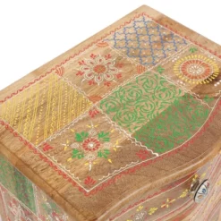 Ailey Handcrafted Boho Mango Wood 3 Drawer Nightstand Natural - Christopher Knight Home -DreamNest Store GUEST 1b24fd0e 3e0c 4fca bc0a f42a5ee19376