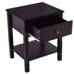 Costway 2 PCS Nightstand End Table Storage Display Furniture Drawer Shelf Beside -DreamNest Store GUEST 1b62104b 2e3b 441f 8a23 d03ff776753b