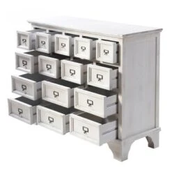 Apothecary Cabinet With 15 Drawers White - Stylecraft