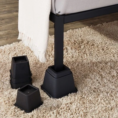 Juvale Set Of 8 Bed Risers For Platform Bed Frames, Heavy Duty Furniture Lifter Set, 3, 5, And 8-Inch Adjustable Heights, Supports Up To 1,100 Pounds 1 Juvale Set Of 8 Bed Risers For Platform Bed Frames, Heavy Duty Furniture Lifter Set, 3, 5, And 8-Inch Adjustable Heights, Supports Up To 1,100 Pounds