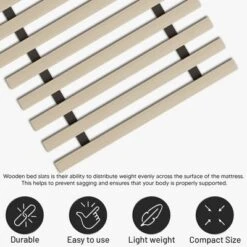 Continental Sleep, 1-Inch Extra Heavy Duty Horizontal Wooden Bunkie Board/Bed Slats. 7 Continental Sleep, 1-Inch Extra Heavy Duty Horizontal Wooden Bunkie Board/Bed Slats. -DreamNest Store GUEST 1c1b71fc 4355 4152 81b1 fec4e24c70f6