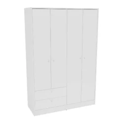 Denmark 4 Door 2 Drawer Wardrobe - Polifurniture -DreamNest Store GUEST 1ca0fde9 6b9b 40ef 9a78 1bf89a7920c8