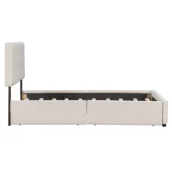 Upholstered Queen Size Platform Bed With Classic Headboard And 4 Drawers-ModernLuxe -DreamNest Store GUEST 1ca78bf6 3953 4315 976d ce2ac36f5992