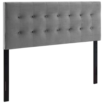 Emily Queen Biscuit Tufted Performance Velvet Headboard - Modway 1 Emily Queen Biscuit Tufted Performance Velvet Headboard - Modway