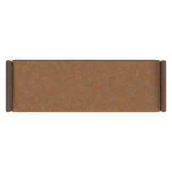 Wood Bench With Upholstered Seat Faux Leather Caramel - HomePop 10 Wood Bench With Upholstered Seat Faux Leather Caramel - HomePop -DreamNest Store GUEST 1d55684a f0b4 4b5d 96ae 669e184e8417