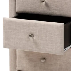 Tessa 3 Drawer Nightstand - Baxton Studio -DreamNest Store GUEST 1e7bb388 b2d3 49ab b94a 6ac616d3af3a