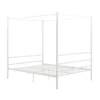 Kora Metal Canopy Bed In Full White - DHP
