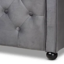 Freda Velvet Fabric Upholstered Button Tufted Daybed - Baxton Studio 9 Freda Velvet Fabric Upholstered Button Tufted Daybed - Baxton Studio -DreamNest Store GUEST 20eedcb8 29e7 47a6 b82d 297e4baf08e7