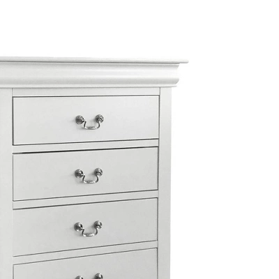 32" Louis Philippe III Chest White - Acme Furniture 4 32" Louis Philippe III Chest White - Acme Furniture - Image 4