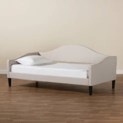 Twin Milligan Upholstered And Wood Daybed - Baxton Studio 17 Twin Milligan Upholstered And Wood Daybed - Baxton Studio -DreamNest Store GUEST 215fa27f f24b 4e5c a444 60026a7580f0 1