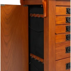 Delia Jewelry Armoire Brown - Powell Company -DreamNest Store GUEST 2245716a fa42 47af 9bbe f7ab634fcde4