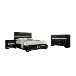 3pc Whether By Bed Nightstand And Dresser Set Black - MiBasics 25 3pc Whether By Bed Nightstand And Dresser Set Black - MiBasics -DreamNest Store GUEST 2309f11b 72fa 4414 8a59 3a0c2e00dc7f