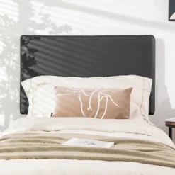 Costway Twin Wall-mounted Headboard Linen Fabric Upholstered Padded Easy Assembly -DreamNest Store GUEST 2335d7e7 432c 4e7c bcb7 a2ab8d9c4fc9