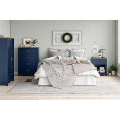Henry 6 Drawer Walnut Top Wide Dresser Navy - Room & Joy -DreamNest Store GUEST 235aa674 3269 45f8 b2e6 19da71b69333