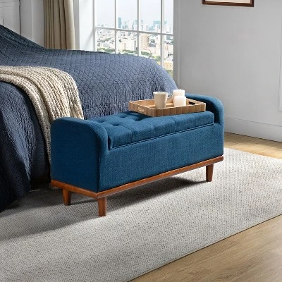 Edgaro Upholstered Storage Bench For Bedroom| ARTFUL LIVING DESIGN 10 Edgaro Upholstered Storage Bench For Bedroom| ARTFUL LIVING DESIGN - Image 10