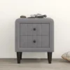 Velvet Upholstered Wooden Nightstand, Bedside Table With 2 Drawers-ModernLuxe