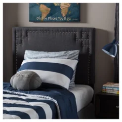 Geneva Modern And Contemporary Fabric Upholstered Headboard - Twin - Baxton Studio 7 Geneva Modern And Contemporary Fabric Upholstered Headboard - Twin - Baxton Studio -DreamNest Store GUEST 23eb2746 5fd7 4fda bbe5 e053a00890f8