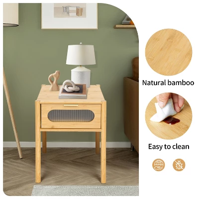 Aash 1-Drawer Environmentally Friendly Pale Yellow Finish Accent Nightstand With Storage- The Pop Home 1 Aash 1-Drawer Environmentally Friendly Pale Yellow Finish Accent Nightstand With Storage- The Pop Home