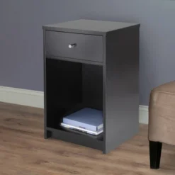 Squamish Nightstand With 1 Drawer - Black - Winsome 9 Squamish Nightstand With 1 Drawer - Black - Winsome -DreamNest Store GUEST 245baa9f 38fd 4d37 930a 78f791d48ee1