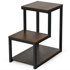 Costway 3-Tier End Table Side Table Night Stand W/ Storage Shelf For Living Room -DreamNest Store GUEST 248c7294 a564 483c a8bf 840a814badf7